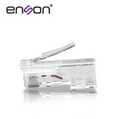 Conector RJ45 para cable UTP Categoría 6 8 pines Velocidad hasta 1000Mbps Uso interior ENSON RJ45-CAT6