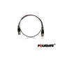 CABLE DE VIDEO BNC60 FOLKSAFE, COAXIAL DELGADO COLOR NEGRO, COMPATIBLE CON TECNOLOGIAS ANALOGAS Y HD, 60CM DE LARGO CON CONECTOR