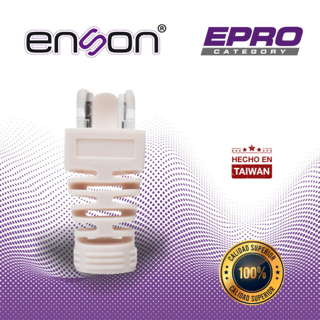 Bota / cubierta protectora para conector RJ45 para conector RJ45 compatible con CAT5E/6/6A color blanco ENSON EPRO-BOOT-WH