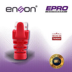 Bota para conector RJ45 para conectores RJ45 Categoría 5 y 6 protección de pestañas ENSON EPRO-BOOT-RD