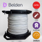 CABLE UTP CAT6+ BELDEN 2412 009A1000 / INTERIOR / BLANCO / 350MHZ / 4 PARES / 23 AWG / FORRO PVC / CMR / CERTIFICABLE / BOBINA E