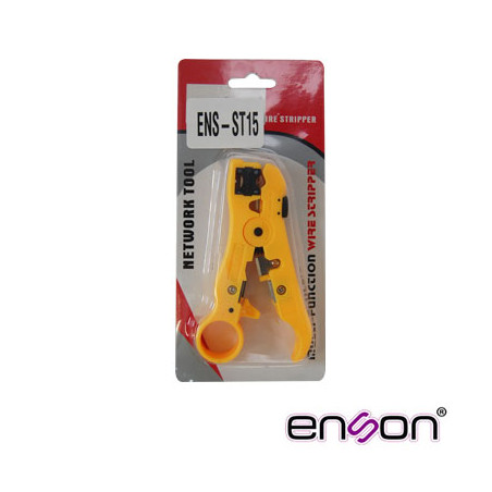 Peladora de cables Corta y pela coaxial y UTP Cuchilla ajustable Cortador incorporado ENSON ENS-ST15