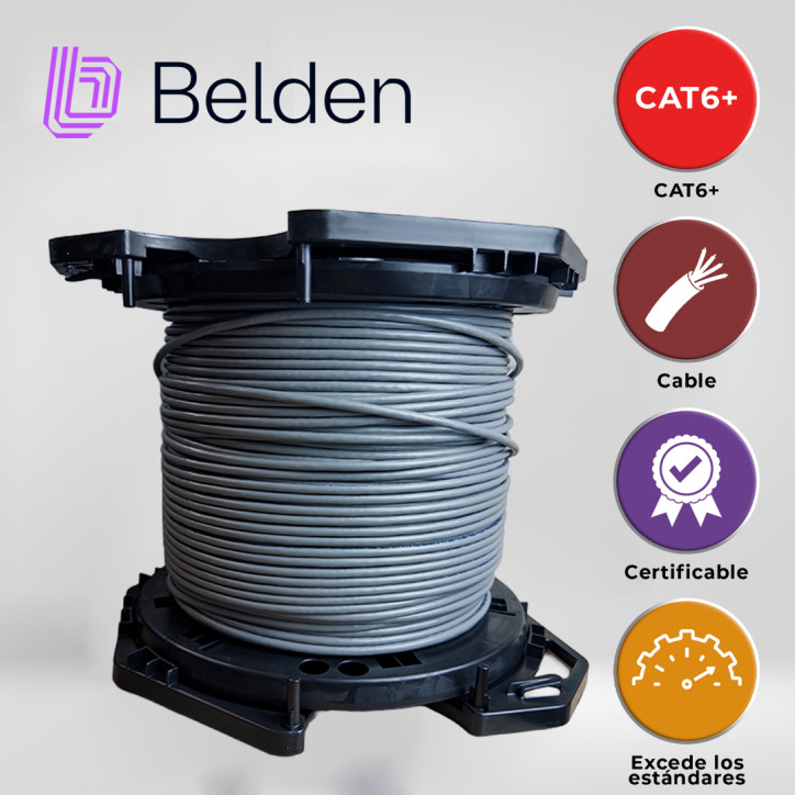 Cable UTP Categoría 6 Categoría 6 350 MHz 4 PARES BELDEN 2412 008A1000