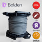 CABLE UTP CAT6+ BELDEN 2412 008A1000 / INTERIOR / GRIS / 350MHZ / 4 PARES / 23 AWG / FORRO PVC / CMR / CERTIFICABLE / BOBINA EN 
