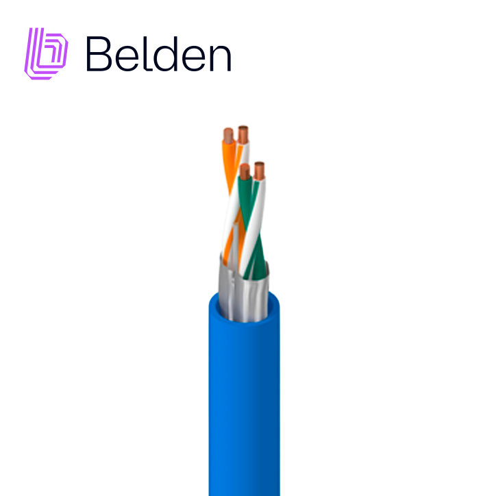 CABLE UTP CAT5E BELDEN 7933A 0101000 / ENTORNOS HOSTILES / AZUL / 4 PARES / 24 AWG / FORRO POLIETILENO / BOBINA / 1,000 PIES 305