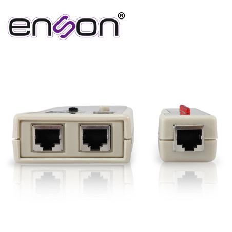 Probador de cable UTP acepta RJ11 y RJ45 prueba continuidad por hilo prueba en coaxial BNC ENSON ENS-TELN2