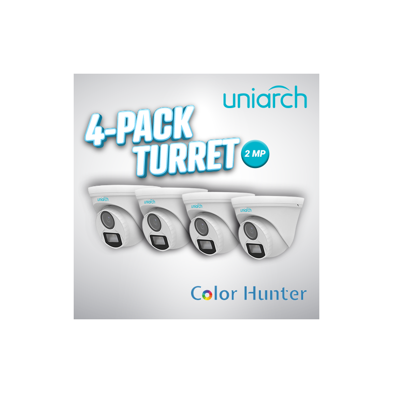 4-PACK TURRET 2MP COLORHUNTER