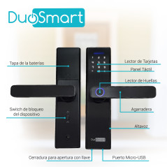 Control de acceso Biométrica Wi-Fi 2.4GHz 300 usuarios DUOSMART F20