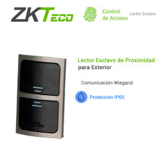 Lector de proximidad esclavo para control de acceso lector de proximidad 125Khz Wiegand 26bits ZKTECO KR503E
