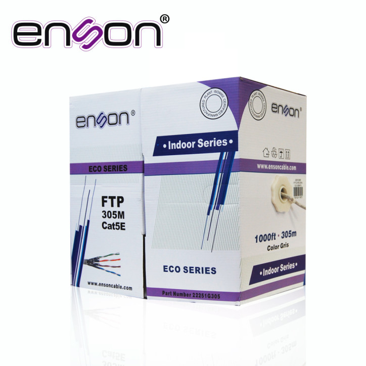 Cable FTP Cat 5e Cat 5e FTP blindado 24 AWG ENSON FTP 22251G305