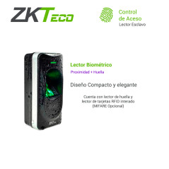 Lector biométrico y de proximidad huella y tarjeta RFID RS485 IP65 ZKTECO FR1200
