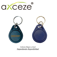 Llavero de proximidad frecuencia 125kHz formato ISO encapsulado negro AXCEZE AX-TAG100