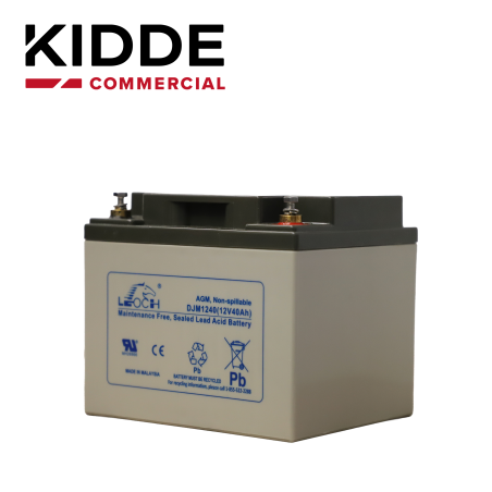 Batería de respaldo sellada de plomo-ácido 12V 40AH alta densidad energética KIDDE 12V40A