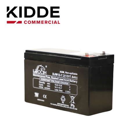 Batería de respaldo sellada de plomo-ácido 12 V 7.2 Ah sellada bajo mantenimiento KIDDE 12V6A5