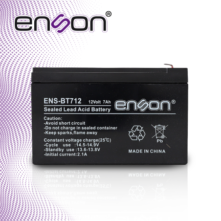 Batería de respaldo 12V 7 Amper-Hora Plomo-Ácido ENSON ENS-BT712