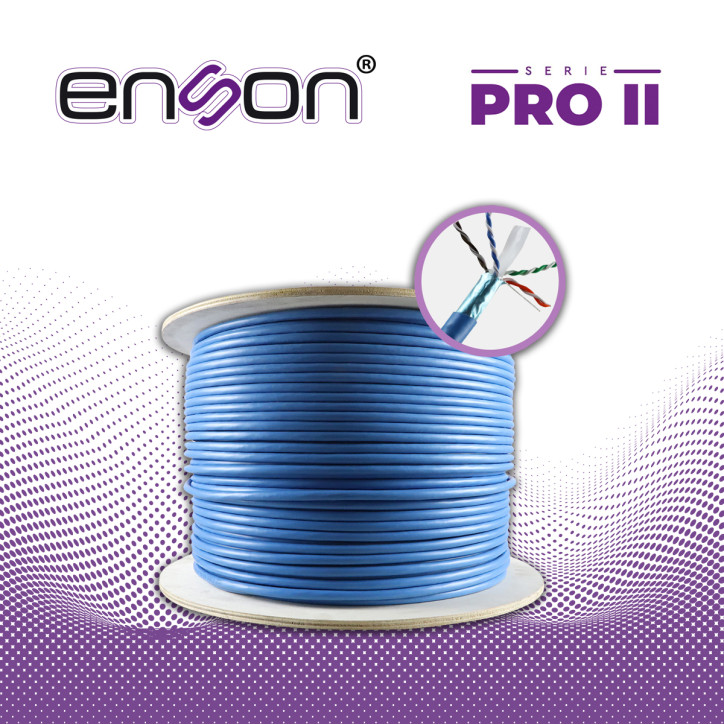 Cable UTP categoría 6A Categoría 6A 4 pares U/UTP Calibre 23AWG ENSON 12264L305 Cable UTP categoría 6A Categoría 6A 4 pares U/UTP Calibre 23AWG ENSON 12264L305