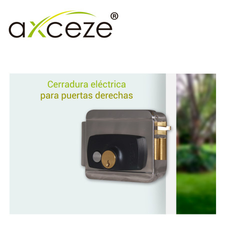 Cerradura eléctrica de sobreponer de sobreponer para puertas derechas apertura interna AXCEZE AX-SLOCK