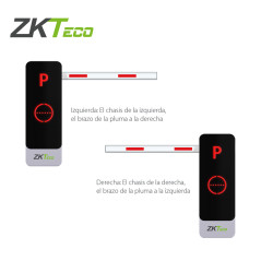 Barrera vehicular articulada derecha mástil articulado apertura por medio de APP alimentación a 110VCA ZKTECO BGM1145R-90