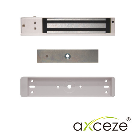Chapa magnética Fuerza de sujeción 600lbs Sensor magnético integrado LED indicador de estado AXCEZE AX-M620LDS