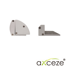 Bracket para electroimán tipo ZLC Soporta 600lbs Oculta cables Aluminio anodizado AXCEZE AX-M620-ZLC