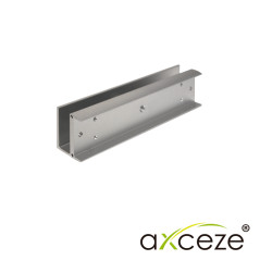 Bracket tipo U para contra de electroimán para puertas de cristal espesor de vidrio 8-15 mm aluminio reforzado AXCEZE AX-M620-U