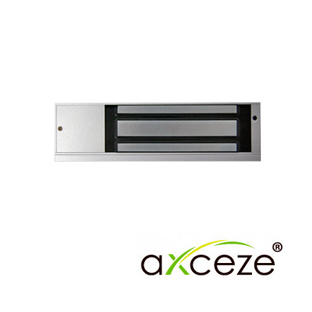 Chapa magnética 1200lbs de sujeción instalación interior 12VDC/24VDC seleccionable AXCEZE AX-M1200