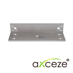 Bracket tipo L para cerraduras electromagnéticas tipo L aluminio reforzado dimensiones 265 x 70 x 45 mm AXCEZE AX-M1200W-L