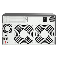 QNAP TVS-h874 NAS Tower Intel® Core™ i7 32 GB DDR4 0 TB QuTS hero Negro