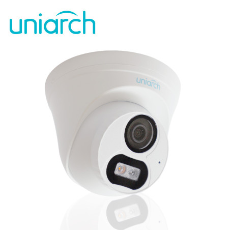 Cámara IP Turret 2MP Lente 2.8 mm Iluminación dual 30 m UNIARCH BY UNV IPC-T132-AF28-DL-ECO