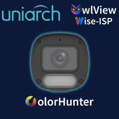 Cámara IP bullet 2MP Lente 2.8 mm True WDR 120 dB UNIARCH BY UNV IPC-B242-ADF28K-WP