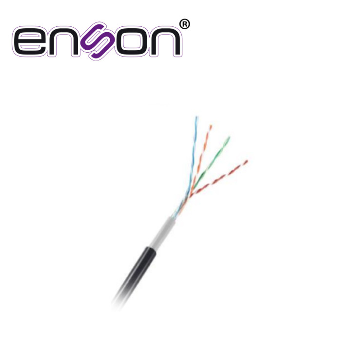 CABLE UTP CAT5E CCA PARA EXTERIOR UTP Cat5e CCA calibre 24 AWG ENSON 12252B305