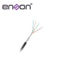 CABLE UTP CAT5E CCA ENSON 12252B305 PARA EXTERIOR SERIE ECO CALIBRE 24 AWG DOBLE FORRO PVC NEGRO RETARDANTE DE FLAMA Y RESISTENT