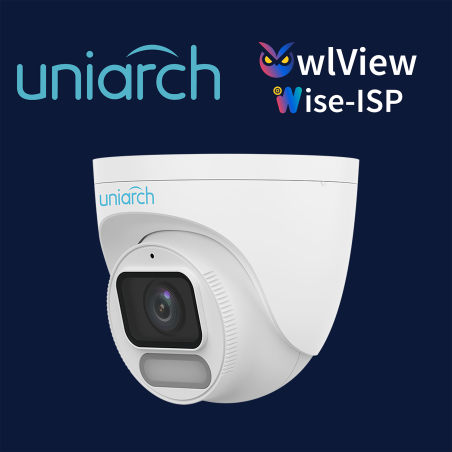 Cámara IP turret 2MP lente 2.8 mm WDR 120 dB UNIARCH BY UNV IPC-T242-ADF28K-WP