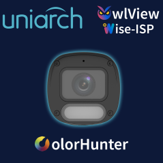 Cámara IP bullet 4MP lente 2.8mm WDR 120dB UNIARCH BY UNV IPC-B244-ADF28K-WP