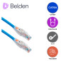 PATCH CORD TRACEABLE UTP CAT6A BELDEN CAT1106007 / INTERIOR / AZUL / 4 PARES / 24 AWG / FORRO PVC / CMR / 7 PIES 2.1 METROS