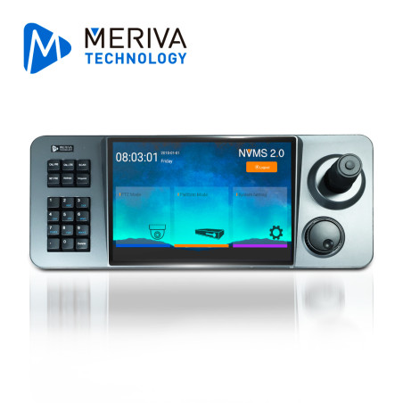 Joystick / teclado táctil de control PTZ IP pantalla táctil 10.1 pulgadas decodificación H.265 H.264 MERIVA TECHNOLOGY MKB-IP23A