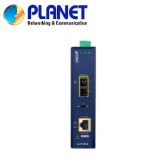 Convertidor de medios PoE multimodo industrial PoE+ IEEE 802.3at 1 puerto RJ45 Gigabit 1 puerto óptico SC PLANET IGTP-802T