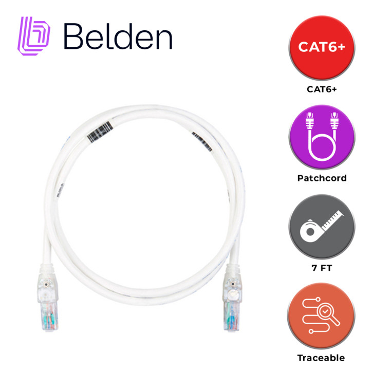 Patch cord traceable UTP Traceable UTP Categoría 6+ BELDEN C6T1108007