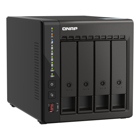 QNAP TS-453E NAS Tower Intel® Celeron® J6412 8 GB 0 TB QNAP Turbo System Negro