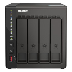 QNAP TS-453E NAS Tower Intel® Celeron® J6412 8 GB 0 TB QNAP Turbo System Negro