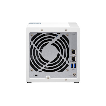QNAP TS-431P3 NAS Tower Annapurna Labs Alpine AL-314 4 GB DDR3 0 TB QNAP Turbo System Turquesa, Blanco