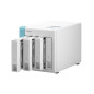 QNAP TS-431P3 NAS Tower Annapurna Labs Alpine AL-314 4 GB DDR3 0 TB QNAP Turbo System Turquesa, Blanco