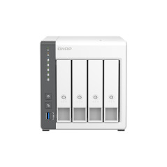 QNAP TS-433 NAS Tower ARM Cortex-A55 4 GB 0 TB QNAP Turbo System Blanco