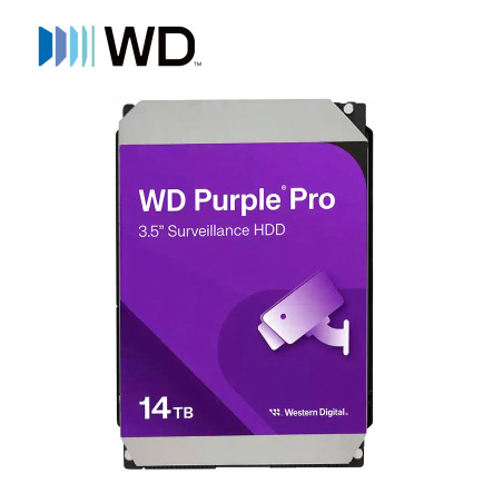 Disco duro para videovigilancia 14TB SATA III 6GB S 7200 RPM WESTERN DIGITAL WD142PURP