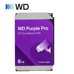 Disco duro para videovigilancia 8 TB 7200 RPM SATA III 6 Gb/s WESTERN DIGITAL WD8002PURP
