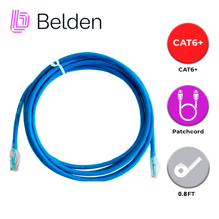Patch cord UTP Categoría 6 UTP Categoría 6 0.20 metros BELDEN C601106000F8