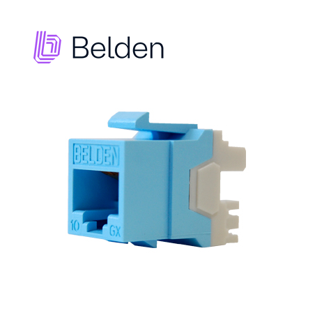 Jack modular RJ-45 categoría 6A Categoría 6A KeyConnect Espacio interior BELDEN AX102288