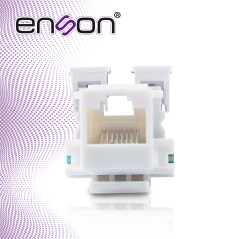 Jack RJ-45 Categoria 5E Categoria 5E a 90° color blanco ENSON ENS-JC5WH BLANCO
