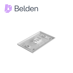 Placa de pared / Faceplate 1 puerto uso interior blanco BELDEN AX102660