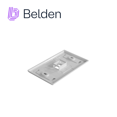 Placa de pared / Faceplate 1 puerto uso interior blanco BELDEN AX102660